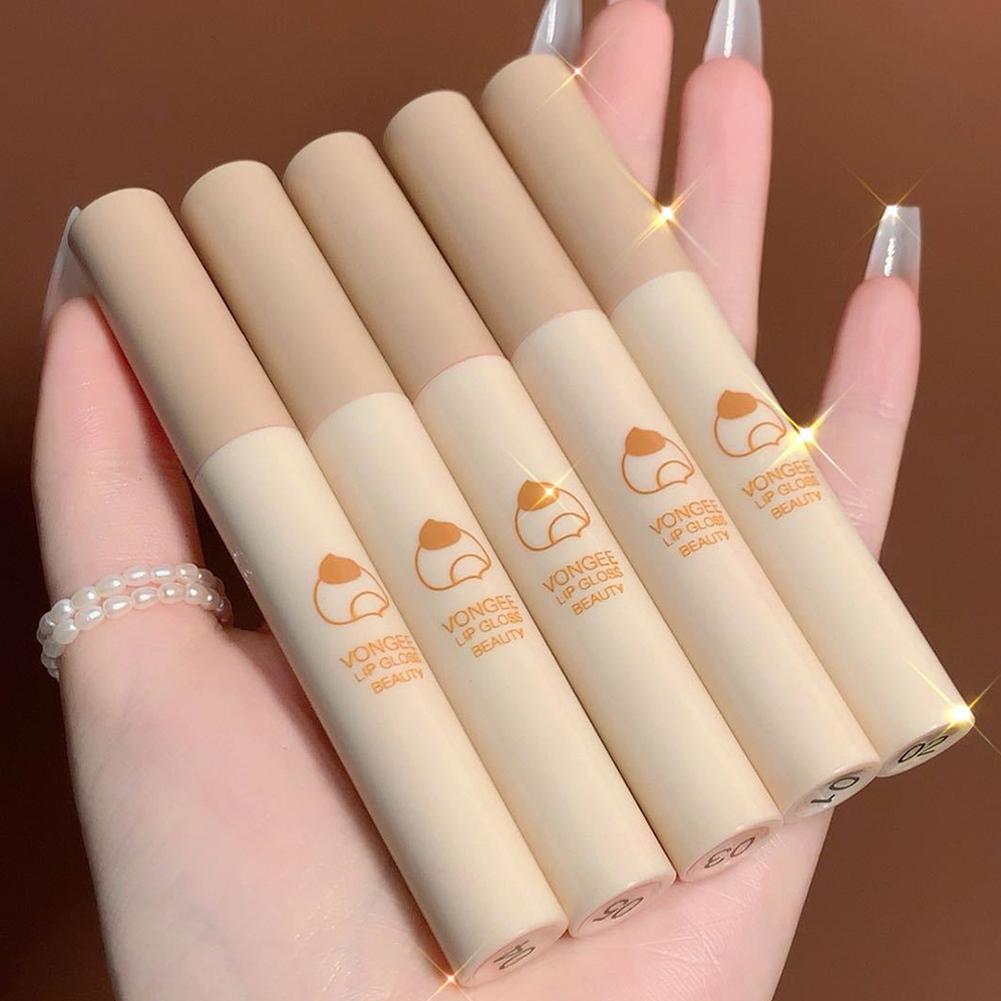 5pcs/set Hydrating Lipstick Long-lasting Moisturizing Lip Tint Smooth Lip Hydrating Liquid Lip Gloss Waterproof Makeup