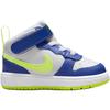 Nike Court Borough 2 Comfortable Non-Slip Durable Mid-Top Walking Shoes Baby Shoes Blue White HJ9281-488