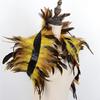 Gothic Feather Shrug Cape for Women Victorian Shoulder Wrap Shawl Collar for Halloween Cosplay Party Costume Accessories