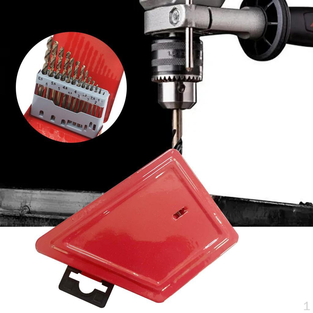 

Index Case Empty Organizer,Power Tool Accessories Indexed Storage Box Twist Holder for Workshop 13.5cmx8.7cmx1.6cm
