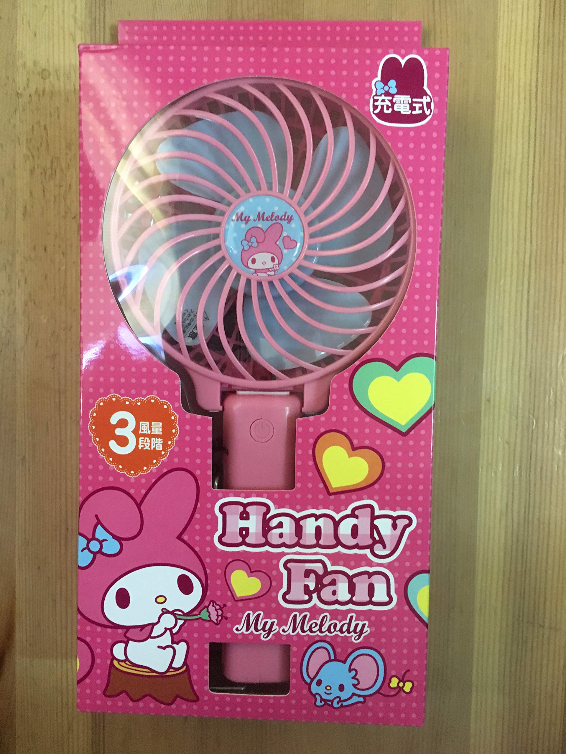 

Ручной вентилятор Sanrio с подставкой [My Melody] / HK-HDF-M