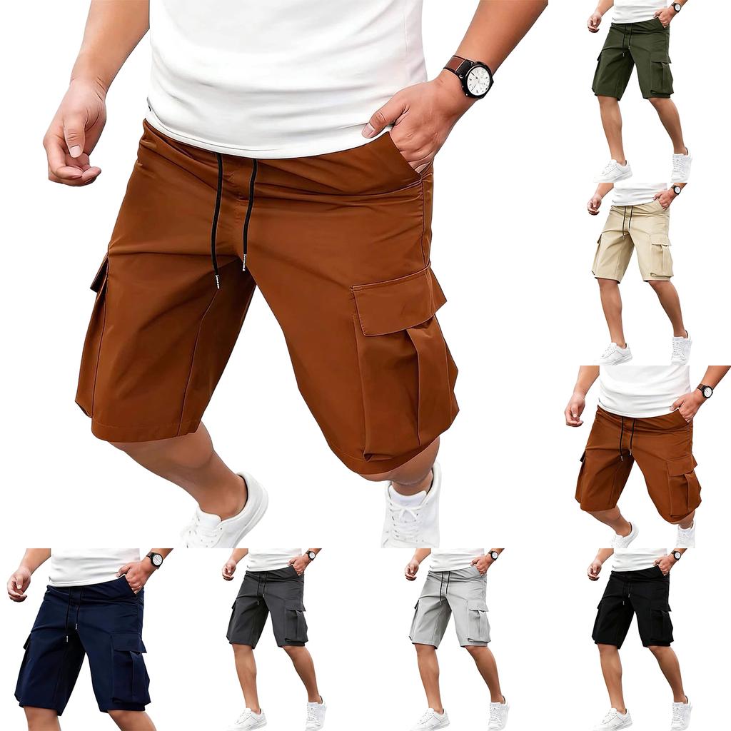 Herren Gerade geschnittene Arbeitsjeans Mehrere Taschen Fünf-Taschen-Hose