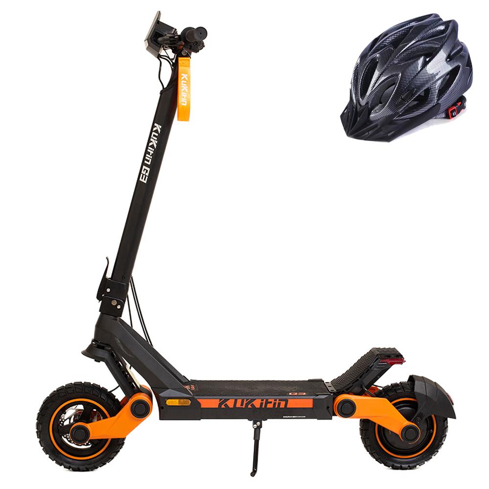 Kukirin GIII 1200W Electric Scooter, 50km/h Max Speed, 63km Range,52V 18.2Ah, 10" Off-road Tires, Rocker Arm Suspension, Foldable, IP54