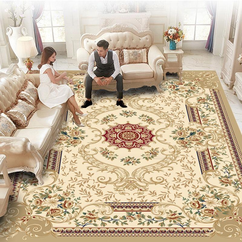 European Style Short Pile Carpets for Living Room Decortion Rugs for Bedroom Decor Carpet Home Washable Rug Floor Mats for Home