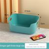 Household Multifunction Storage Basket Handle Design Fall Resistance Non-slip High Capacity Classification Storage Big Exposure