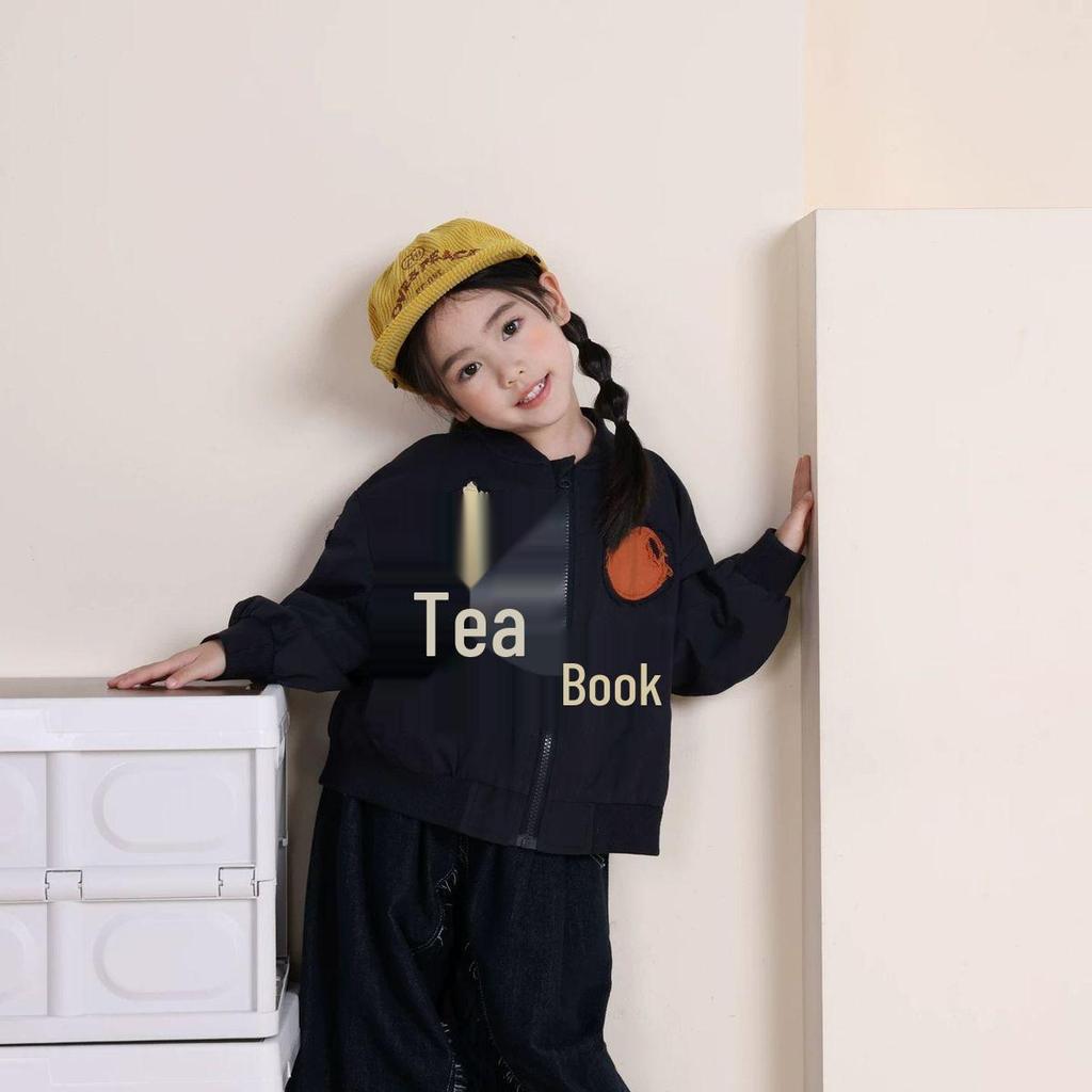 Girls' Stylish Korean-Style Printed Jacket for Spring/Autumn 2026