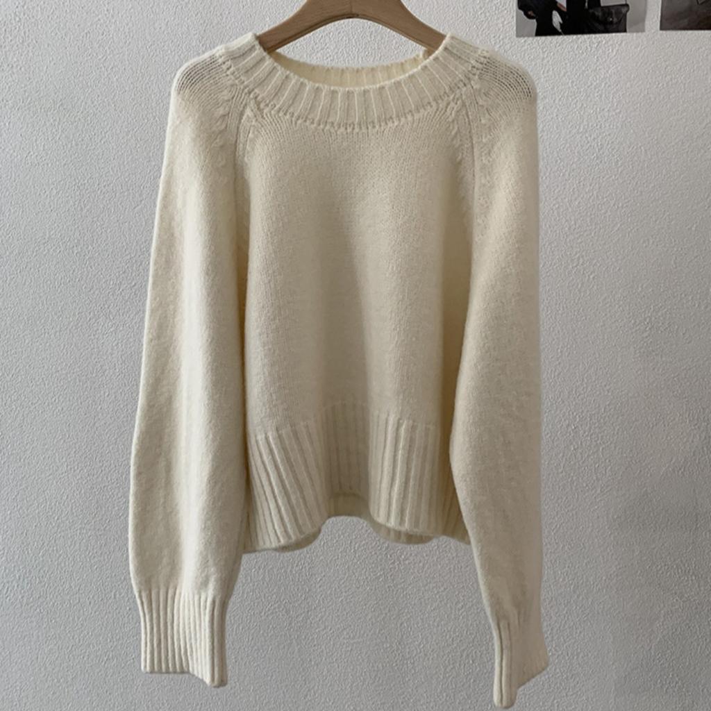 Ladies, Raglan Sleeves, Knitwear, Front Shoulder, Sweater, Long Sleeved, Warm Top