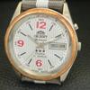 AUTOMATIC VINTAGE ORIENT CRYSTAL JAPAN 46941 MENS WHITE DIAL WATCH a703326-1 R213b-a703326