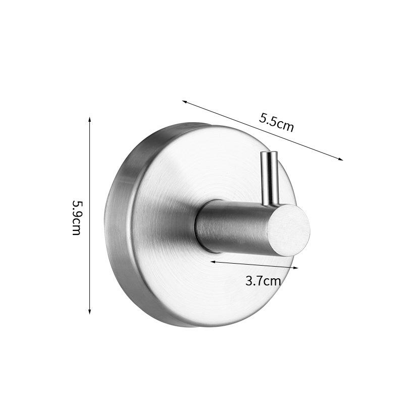 Suction Cup Hooks For Shower Brushed Nickel Towel Hooks Hanger Bathrooms 304 Stainless Steel Hooks Home Storage Holder Hook