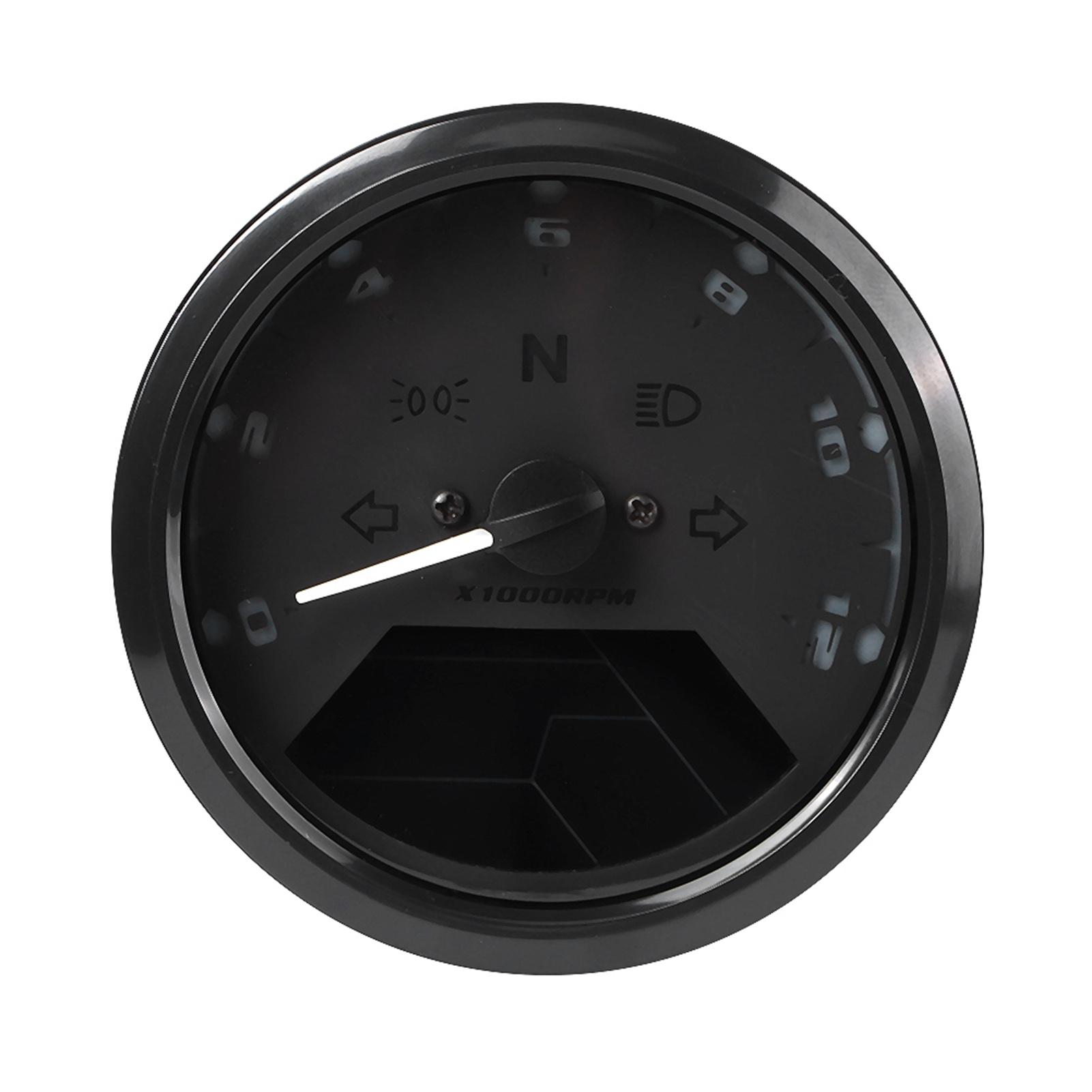 

Motorcycle LCD Gauge Anti Glare Tachometer Odometer Oil Meter Multifuncation Parts