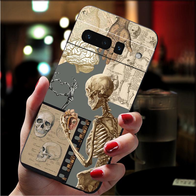 Skull Skeleton Phone Case For Google Pixel 10 9A 9 Pro XL 8 7 6 Pro Pixel 8A 7A 6A 5A 4A Pixel 8 7 6 5 4