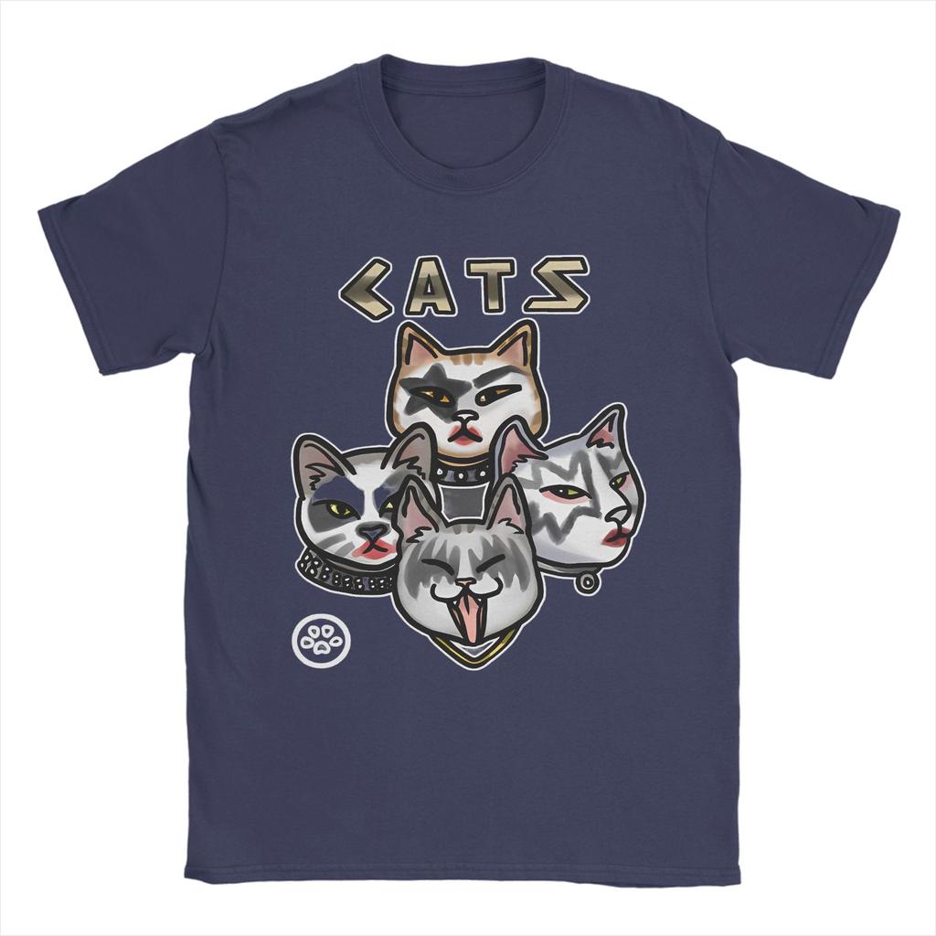 CATS Hamburger T-Shirt  Popular T Shirts Short-Sleeved Awesome Tshirt Summer Cotton O-Neck Oversize Clothing