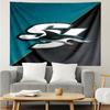 1PC Shark City Lights Tapestry Accessories Playroom Tapestry, for Bedroom,Livingroom, dormitory Room Wall Decor Fan Birthday Gifts