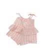 Thin Girls Kids Sling Shorts Set Bow Waistcoat Skirts Fashion Vest Skirt  Summer