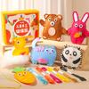 DIY Animal Felt Sewing Kit for Girls 6 PCS Fine Motor Skill Learn To Sew Stuffed Animal Doll Pendant Birthday Christmas Gift Toy