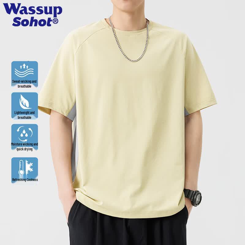 Wassup Sohot Men s Quick-Dry Casual Short Sleeve T-Shirt XL