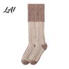 Non Shedding Velvet Socks Thickened Long Plush for Women Warm Coral Fleece Socks Cold Weather Indoor Winter Thermal Sleep Anti-static Contrast Color