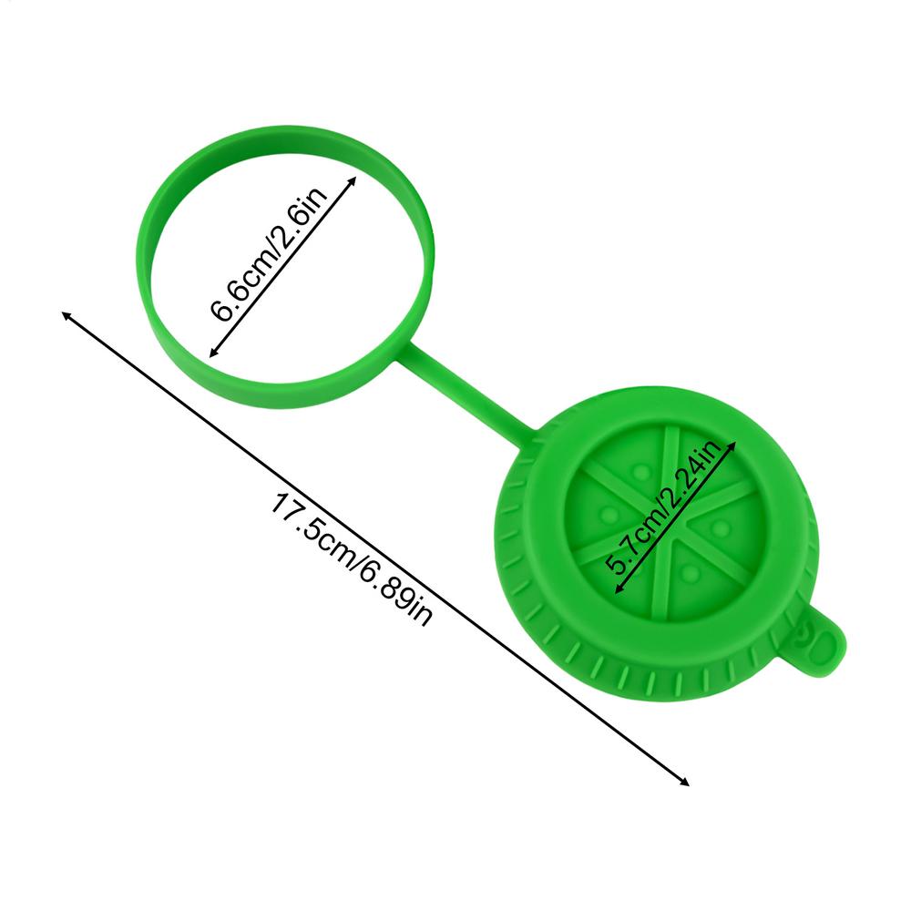 

Silicone Soda Can Lids Reusable Protector 2.24 Inches Diameter Beverage Cap for Beer Juice Movie Theater Poolside Camping зелёный