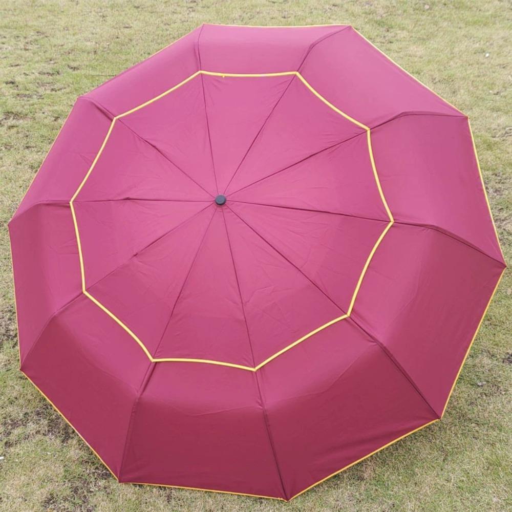 Rain Protection Wind Resistant Umbrella Folding Design Non-automatic Umbrella  Travel