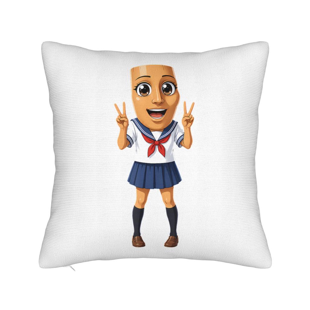 Tung Tung Tung Sahur Pillowcase Printed Cushion Cover Decoration Pillow Case Cover Home Zippered