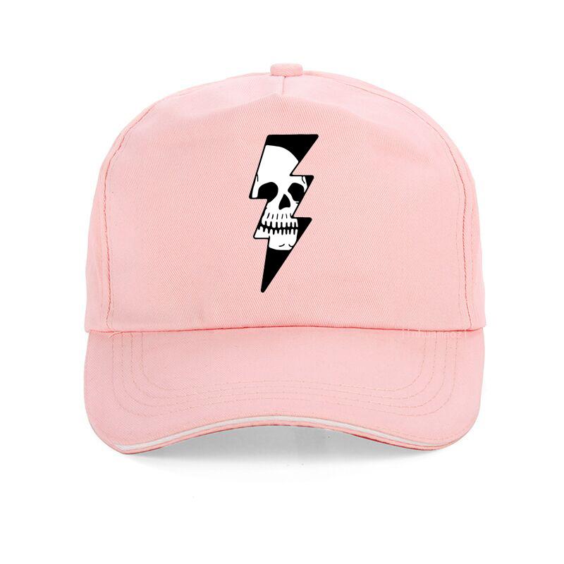 Thunder Skull Badge Lightning Skull Baseball Cap Fashion Casual Unisex Snapback Hats Summer Adjustable Dad Hat
