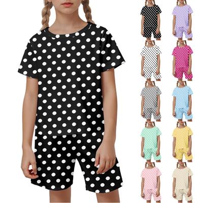 Kid Patriotic Outfit - Short Sleeve & Shorts 2-Piece Set For Boy And Girl