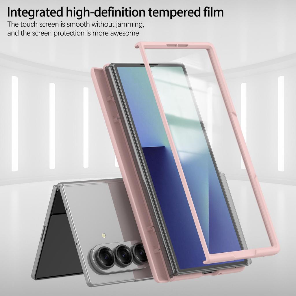 Samsung Z Fold7 Case with Spring Hinge and Frosted Finish
