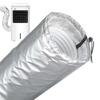 Flexible Air Conditioning Ventilation Hose Cover Thermal Insulated Sleeve for Exhaust Pipes Adjustable Straps Included