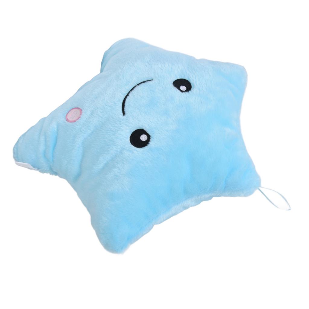 Luminous Pillow Star Shape Beautiful Color Cute Glowing Plush Throw Pillow for Party Daily