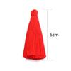 6pcs/lot 6 cm Polyester Tassel Colorful Tassel Cord Brush For Home Decor DIY Handmade Clothing Sewing Jewelry Making Accessories