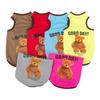 Haustierweste für kleine Hunde, Kleidung, Frühling, Sommer, Welpe, Katze, ärmellos, mit Bärenmuster, T-Shirt, Chihuahua, Teddy, Kostüme, Haustierbedarf