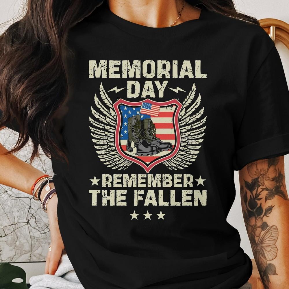26 Memorial Day T Shirt, Remember The Fallen Tee, Patriotic T Shirt, Military B Unisex T-Shirt S