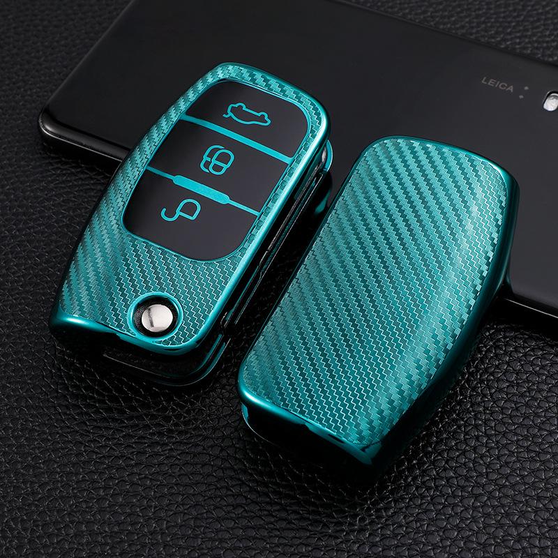

Protective Shell Key Cover for Ford Fiesta, Focus, Ecosport 2013 зелений