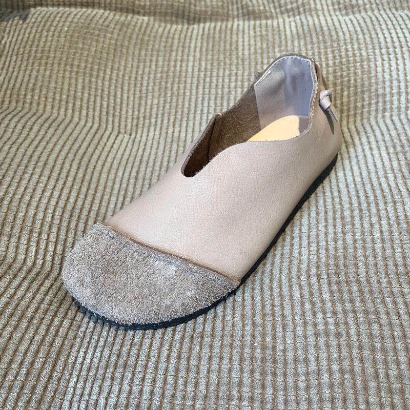 

Женские туфли Bodis из натуральной кожи с круглым носком и мягкой подошвой - Коллекция весна/лето 2023 Size 38 абрикосовый