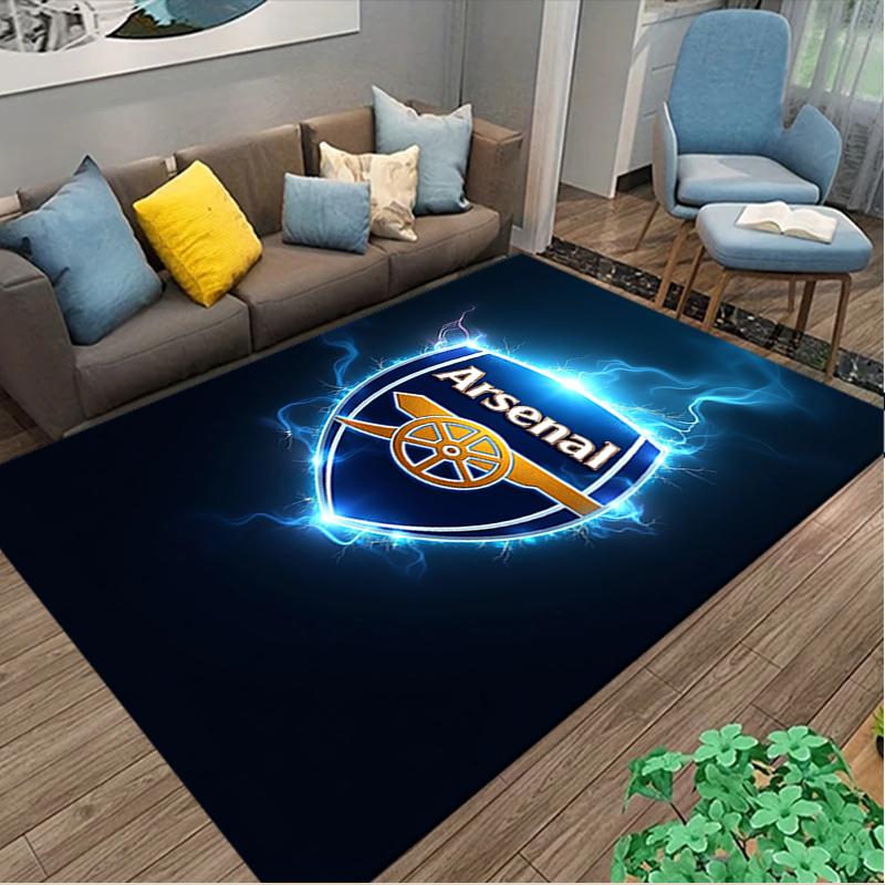 1pc Football Club Carpet for Room Floor Mat, Comfortable Office Chair Printed Area Rug, Beautiful Hotel Rug