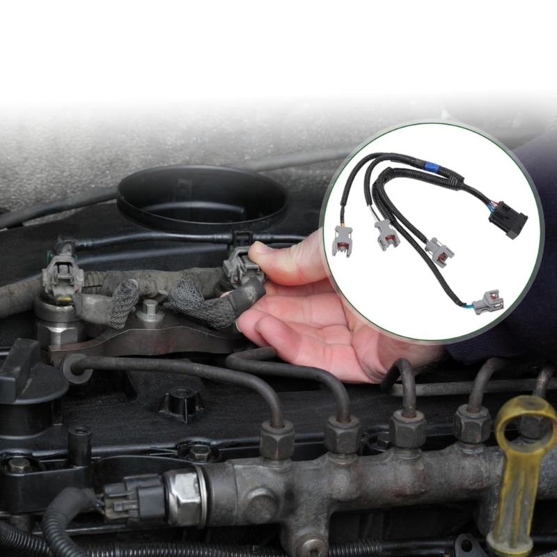 High Performances Fuel Injector Wiring Harness Connector Cable For Vehicle Suitable Vehicles Optimized Electrical Connec