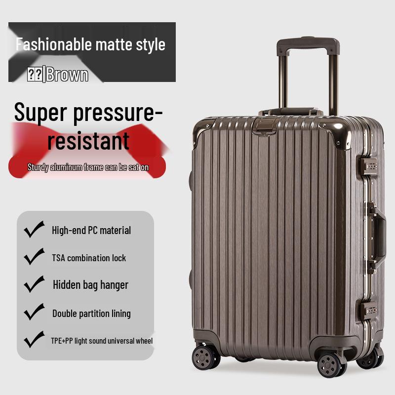 

Ударопрочный алюминиевый чемодан-тележка - Роскошный дорожный багаж размеров 20/22/24/26/29 дюймов 20 inch