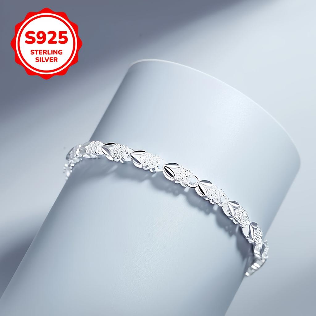 צמיד כסף סטרלינג 925 וינטג', בסגנון בוהו שיק עם סוגר מתכוונן, מושלם ללבוש יומיומי ולמתנה