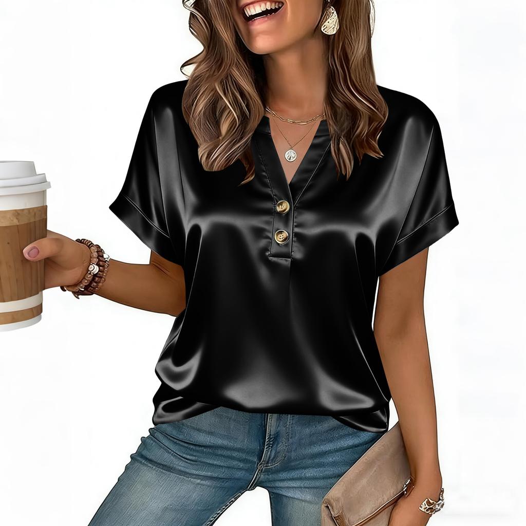 Women's Fashionable Casual -colored Blouse