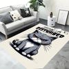 3D Cartoon Retro Kätzchen HD Teppich Teppich für Zuhause Wohnzimmer Schlafzimmer Sofa Fußmatte Dekor, Kinderbereich Teppich Rutschfeste Bodenmatte