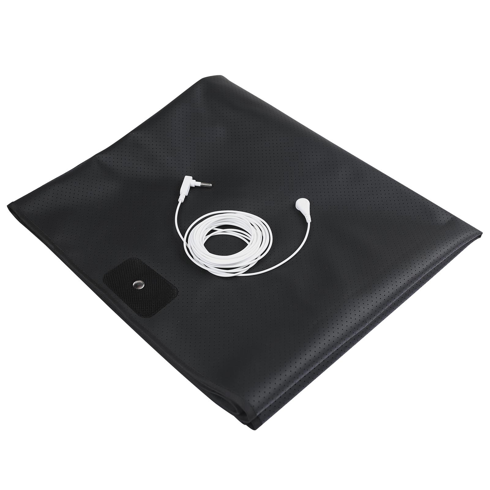 

Grounding Mat for Bed Sleeping Improvement Muscle Relaxation Earthing Pad for Feet Mats for Desk Earth Grounding Pad with Cord 68x100CM