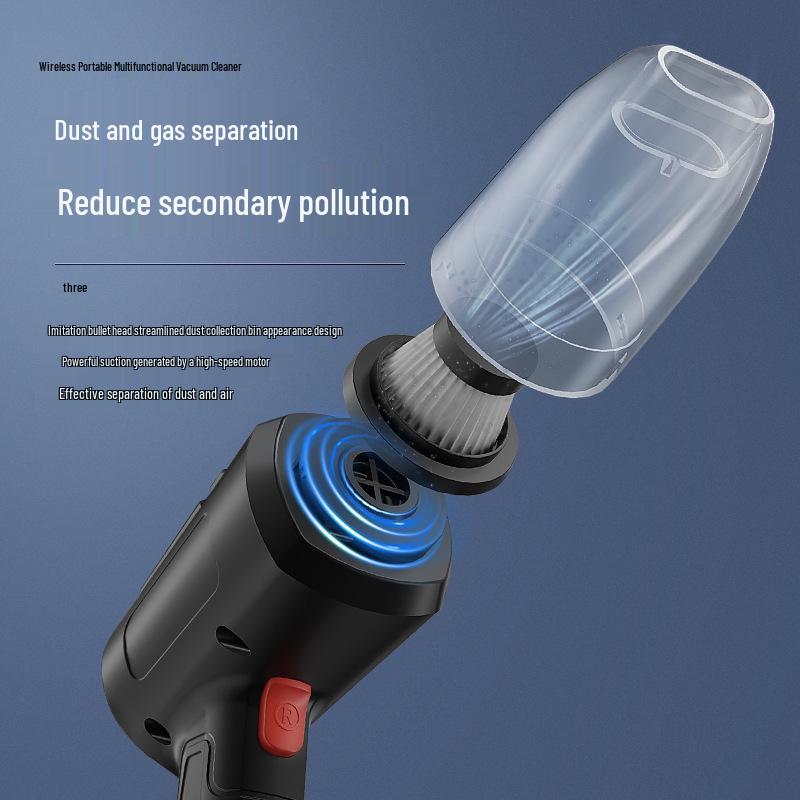 Portable Mini Wireless Car Vacuum Cleaner with Ultra-Powerful Suction