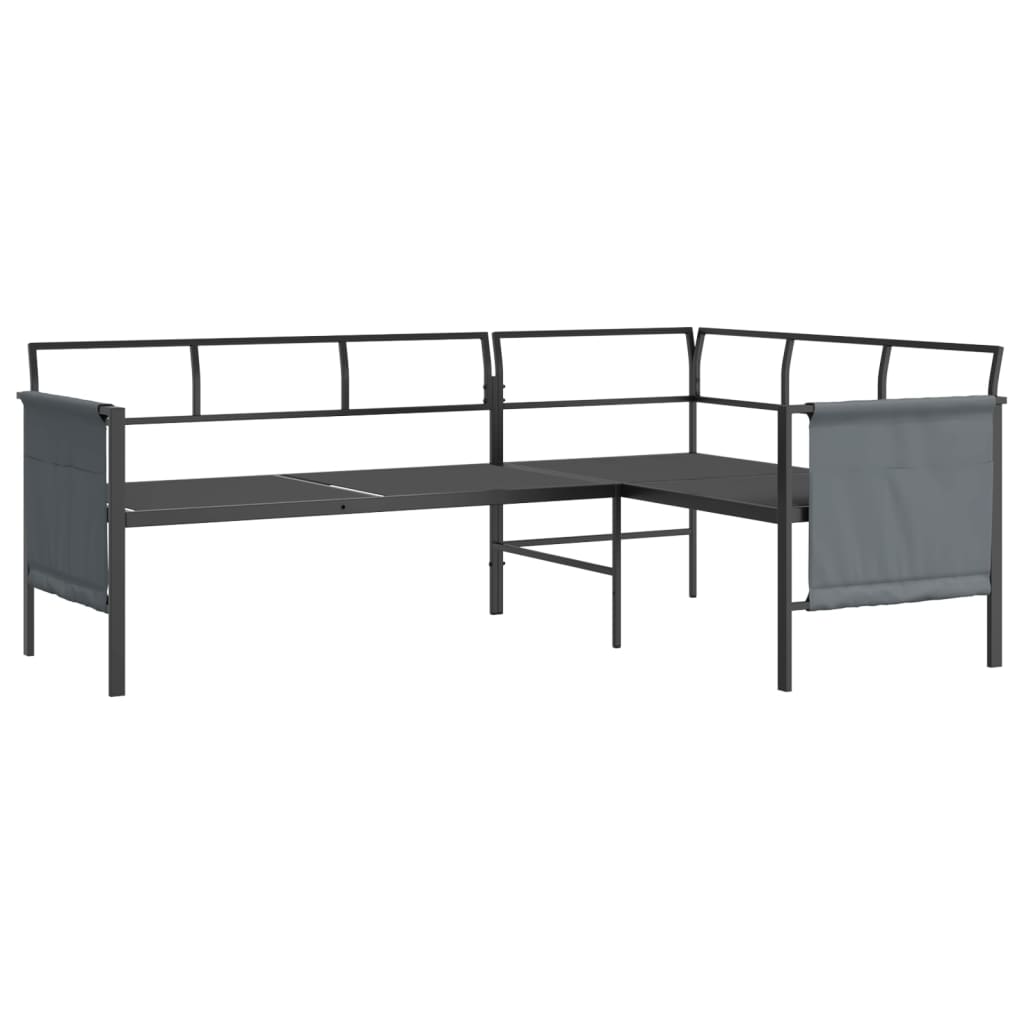 2 Pcs Patio Lounge Set Sofa Side Table Outdoor Furniture Patio Corner Sofa Set Coffee Table Patio Garden with Side Storage Bags