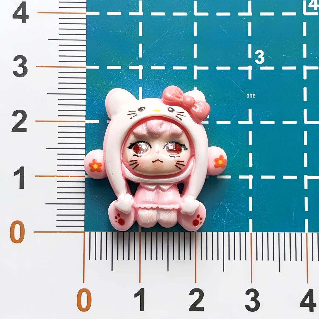 Sanrio Girls Resin Glossy Decorative Accessories for DIY: Card, Jewelry, Hair Clips, Bottle, Crocs Buckles