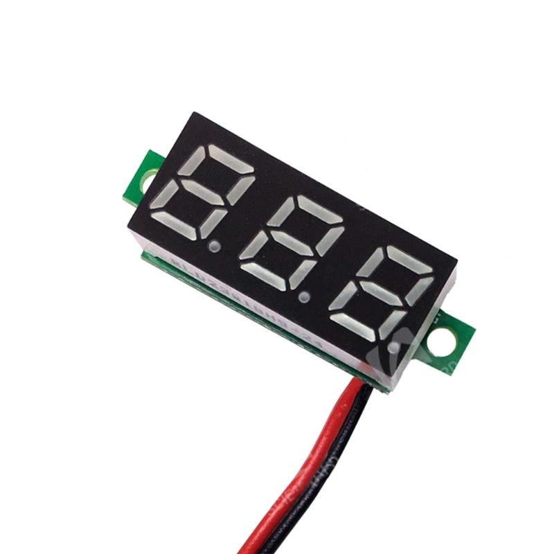 DC2.5V-30V Digitales Voltmeter Spannungsprüfer Messgerät 0,28" LED Volt-Instrument Werkzeug 2 Drähte 3-stellige Anzeige Voltmeter Anzeige
