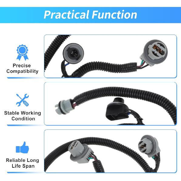 Passenger Side Tail Light Harness for GMC Sierra 1500 2014-2015 Right Tail Lamp Wiring for GMC Sierra 2500 3500 HD 2015 No.22869171