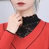 Women's Versatile Lace Pullover Collar: High-Elasticity, Plus Size, Decorative Layer for Autumn/Winter