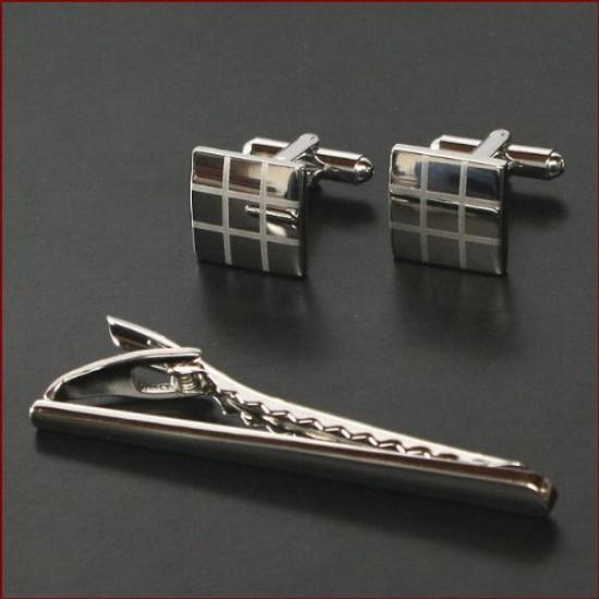 Kamakura Cufflinks Workshop Stylish Tie Clip Set 2 Tie Set02 Cufflinks, [Cufflinks, Clip]
