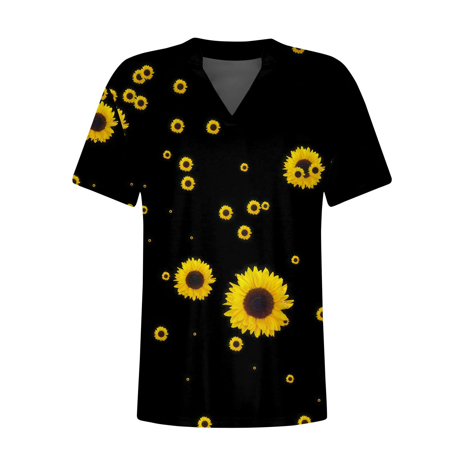 Женские летние топы с короткими рукавами и V-образным вырезом — фото 4