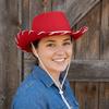 Wide Brim Western Cowboy Hat Felt Top Hat Casual Jazz Hat  Costume Accessories